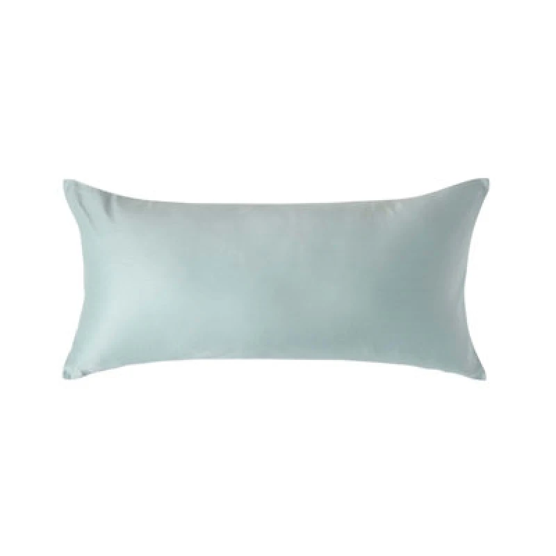 Image of Homescapes Organic Cotton Continental Pillowcase 400 TC, 40 x 80cm Duck Egg Blue