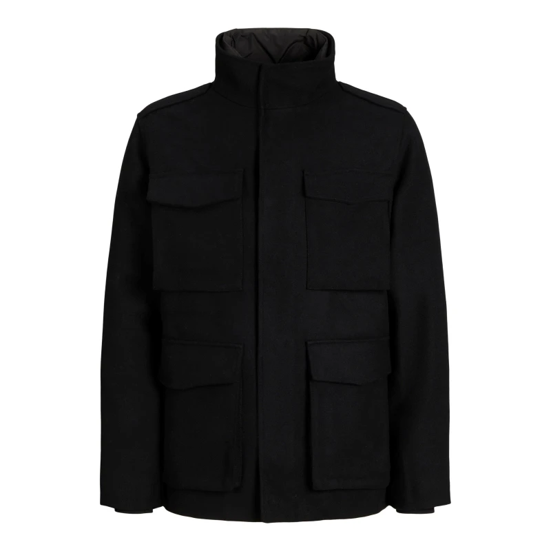 Image of High Neck Pea Coat