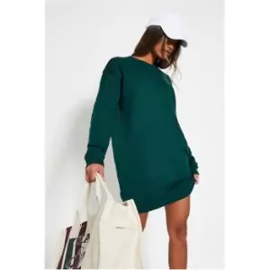 Image of I Saw It First Ultimate Oversized Sweatshirt Dress - Green