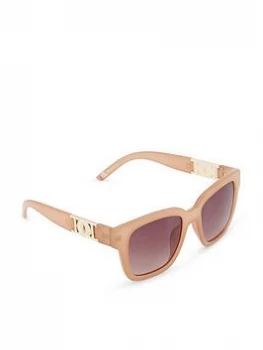 Image of Dune 'Gennoa' Oversized Monogram Sunglasses - natural