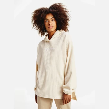 Image of Calvin Klein Jeans Womens Corduroy Hoodie - Muslin - L