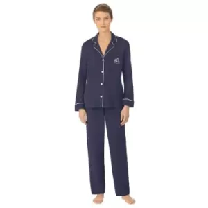 Image of Lauren by Ralph Lauren Class Notch PJ Set - Blue