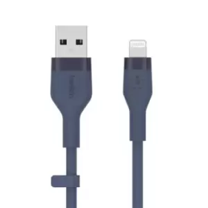 Image of Belkin Cbl Siicone USB-A LTG 2M bleu USB cable USB A USB C/Lightning Blue