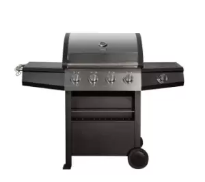 Image of Zanussi ZGBBQ4B01-C 4 Burner Grill Gas BBQ - Black