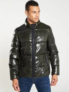 Image of Barbour International Quilted Coat - Black, Forest Size M Men