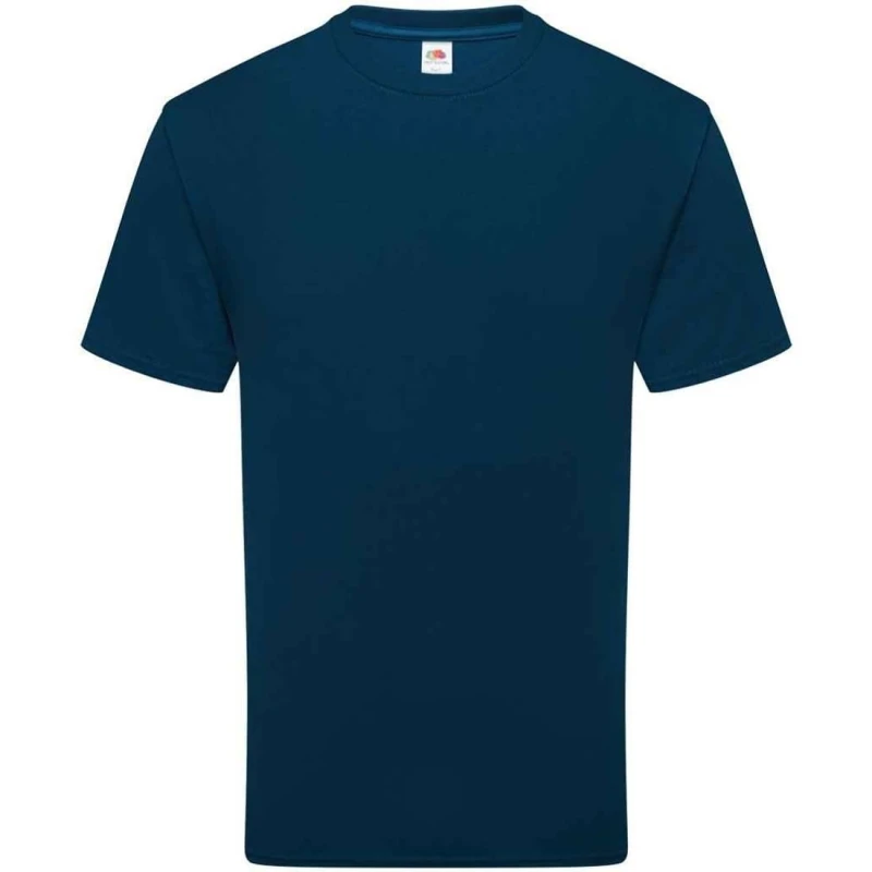 Image of Fruit Of The Loom Fruit of the Loom Men Cotton T-Shirt in Royal Size: Medium Royal M Male 5063703137430