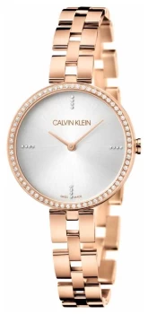 Image of Calvin Klein Elegance Rose Gold Stainless Steel Bracelet Watch