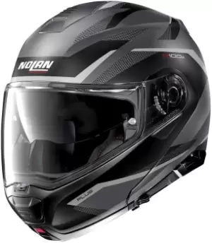 Image of Nolan N100-5 Plus Overland N-Com Helmet, grey, Size S, grey, Size S