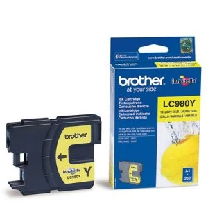 Image of Brother LC980 Yellow Ink Cartridge