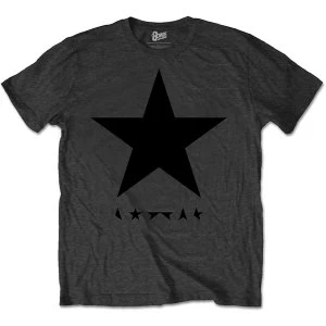 Image of David Bowie - Blackstar (on Grey) Unisex Small T-Shirt - Grey