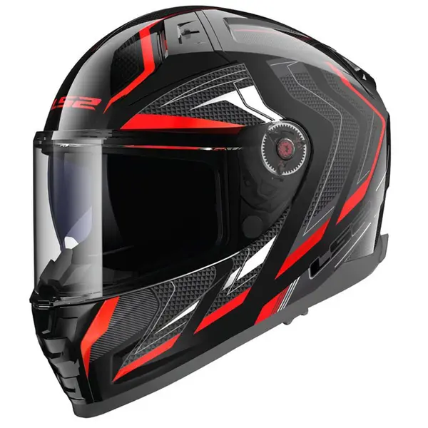 Image of LS2 FF811 Vector II Alizer Black Red Full Face Helmet Size 3XL