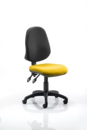 Image of Eclipse II Lever Task Operator Chair Bespoke Colour Seat Yellow
