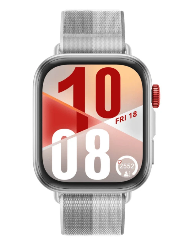 Image of Huawei Watch Fit 4 - Aluminium Alloy, Grey Fluoroelastomer Strap, Silver/Grey 6942103155031