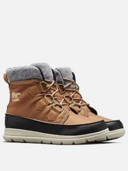 Image of SOREL Explorer Carnival Ankle Boot - Brown, Elk, Size 5, Women