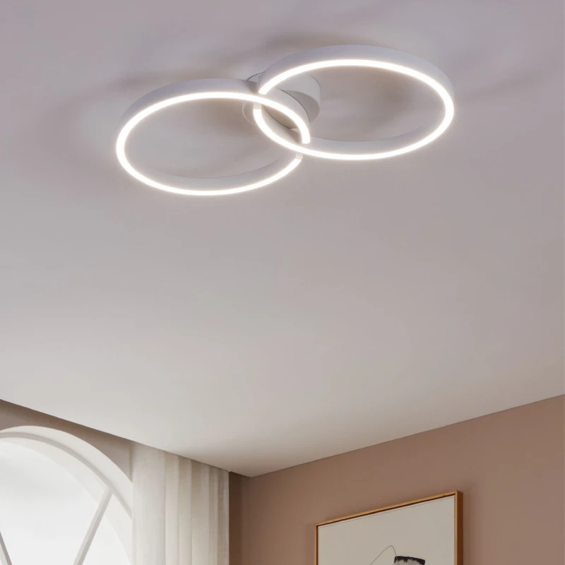 Image of EGLO Eglo Amandolo White LED Ceiling Light White One Size Unisex 9008606275069