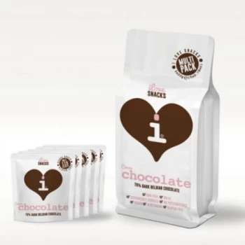 Image of I Love Snacks 70% Cocoa Belgian Chocolate Multipack - (30gx5)