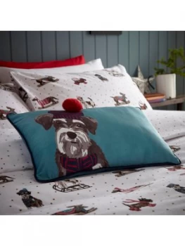 Image of Fat Face Fatface Sledging Dogs Cushion 30X50Cm