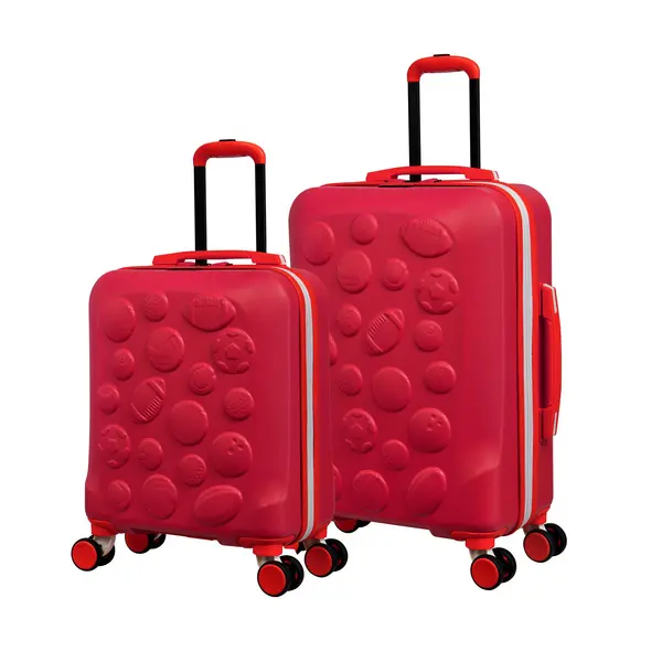 Image of IT Luggage Half Time VWWKJ Hard Shell Poy Red Kiddies Suitcase 2Pcs Set