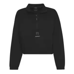 Image of Superdry Bat Zip Top - Black