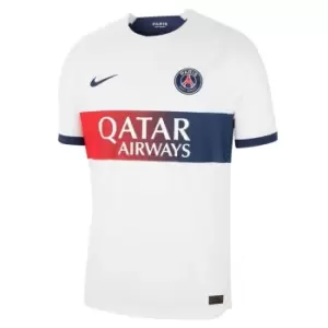 Image of Nike Paris Saint Germain Authentic Away Shirt 2023 2024 Adults - Black