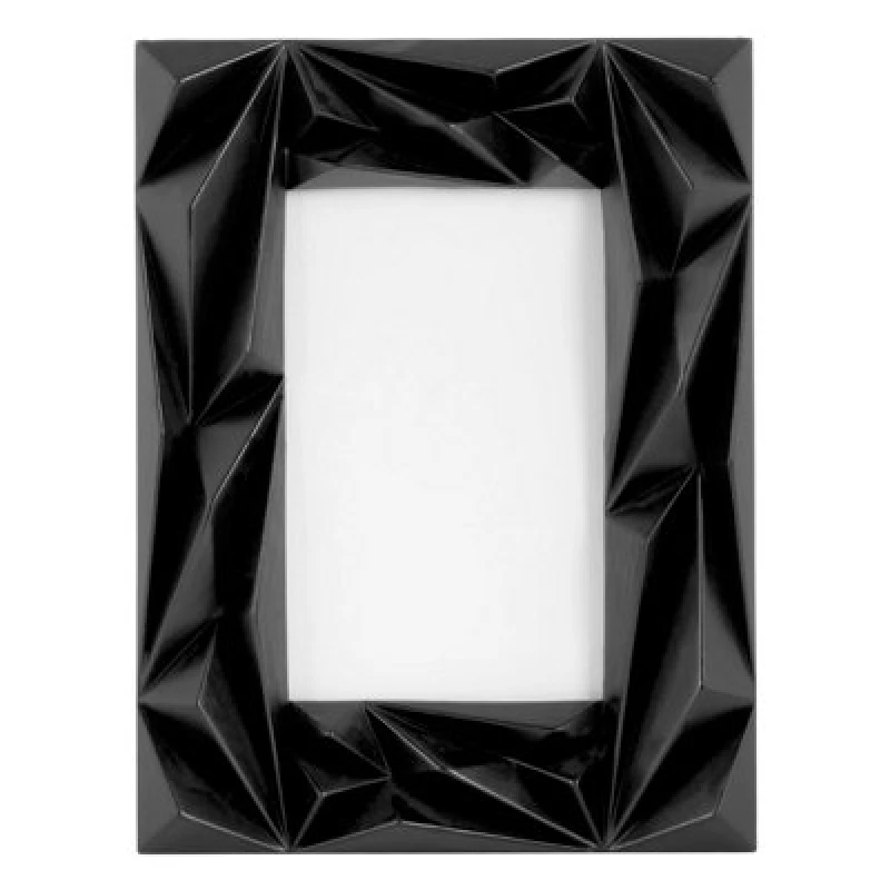 Image of Interiors by Premier Geo Prisma Black 4" x 6" Photo Frame Black