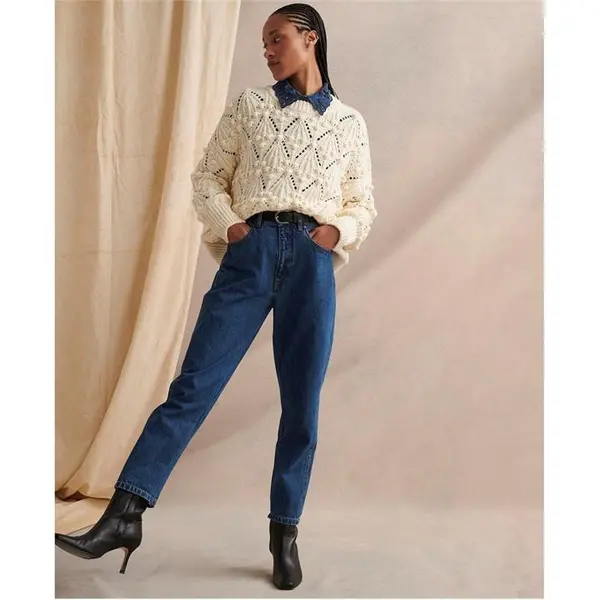 Image of Barbour Glamis Crew Neck Jumper - White 16