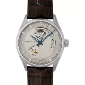 Image of Jazzmaster Open Heart Auto White Steel 42mm