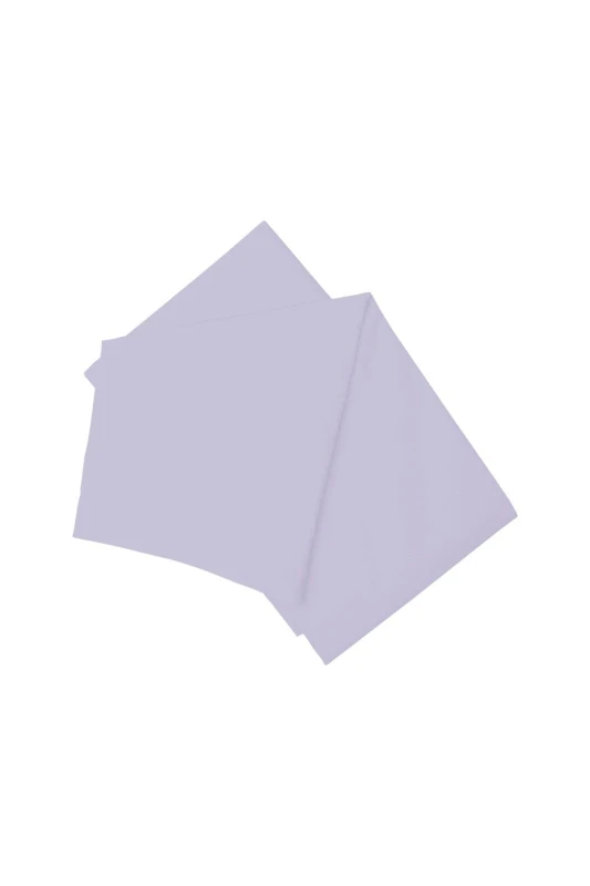 Image of Belledorm Easy Care 200 Thread Count Cotton Polyester Percale Flat Sheet in Pale Lilac Size: Single Pale Lilac Unisex Single