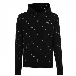 Image of Lacoste Print Hoody - Black Mult KBR