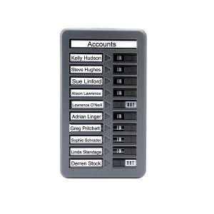 Image of InOut Board Single Column 10 Names