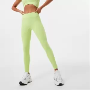 Image of Jack Wills Dipped Waist Leg Leggings - Green