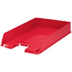 Image of Rexel Letter Tray Choices Plastic Red 25.4 x 35 x 6.1 cm
