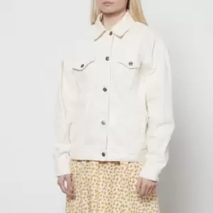 Image of Free People Womens Jolene Trucker Jacket - Ecru - L