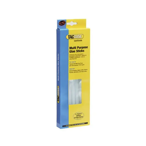 Image of Tacwise Tacwise Multipurpose Glue Sticks 11.75x300mm Clear (Pack 16) 0470 0470