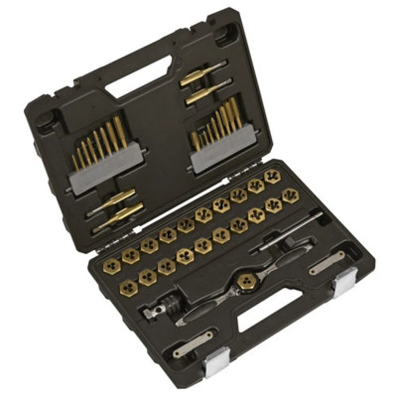Image of Sealey Premier 46 Piece Titanium Coated Tap & Die Set Metric & Imperial AK3046