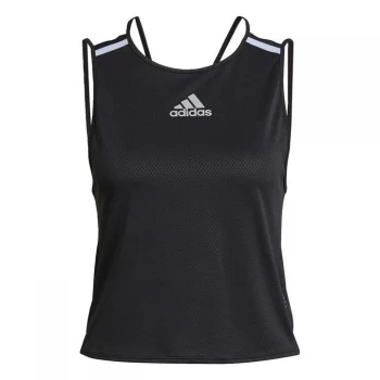 Image of adidas HEAT. RDY Running Tank Top Womens - Black / Black