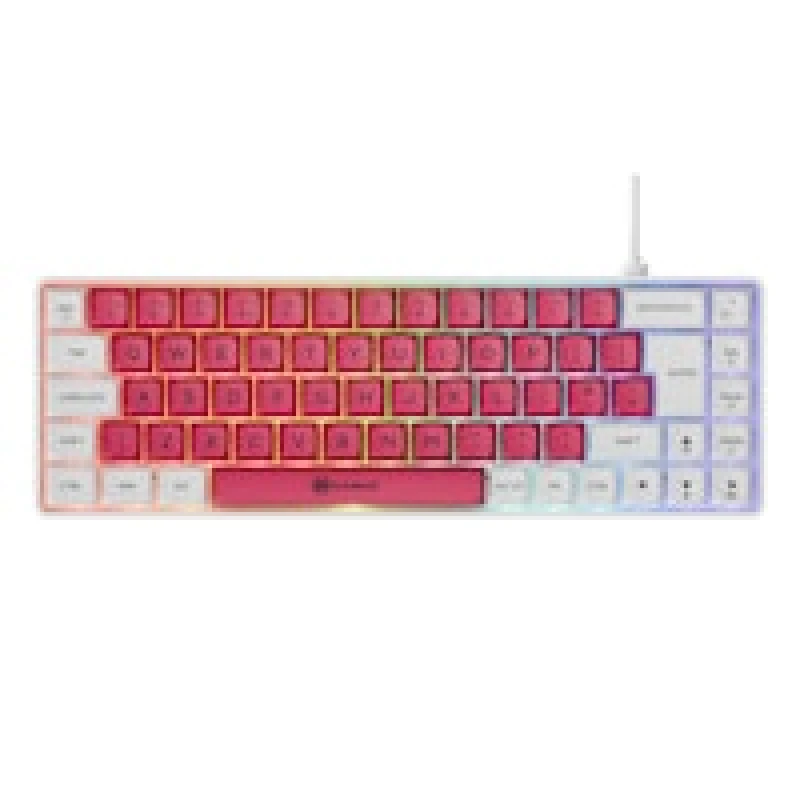 Image of Gamiac TKL69G SF Gaming Keyboard Kailh Red - White/Red (UK)