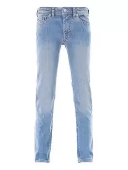 Image of Diesel Boys Thommer Slim Fit Stretch Jean - Light Blue, Size Age: 10 Years