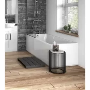 Image of Hudson Reed Fusion 1700Mm Bath Front Panel & Plinth - Gloss White