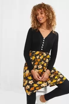 Image of Flattering Autumn Florals Tunic