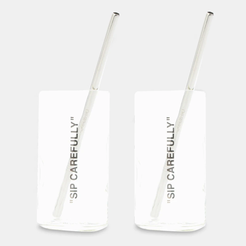 Image of Off White Cocktail Glasses Silver unisex One Size