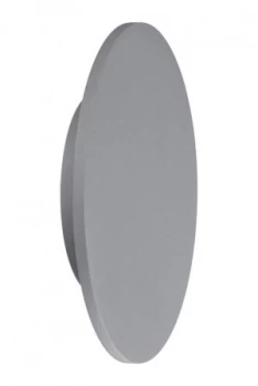 Image of Wall Light 27cm Round 16W LED 3000K, 1260lm, Silver Paint
