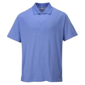 Image of Portwest Mens Anti Static ESD Polo Shirt Blue L