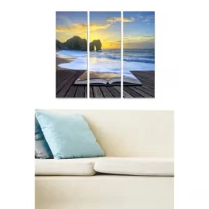 Image of MDF125730869 Multicolor Decorative MDF Painting (3 Pieces)