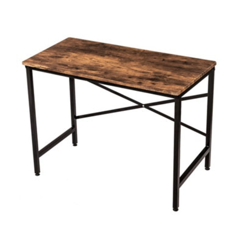Image of Oypla 100cm Heavy Duty Industrial Writing Computer Desk Brown unisex