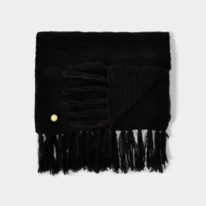 Image of Black Chunky Knitted Scarf KLS445