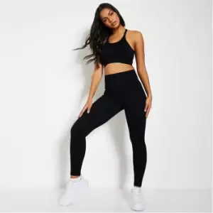 Image of I Saw It First Seamless Ribbed Legging - Black