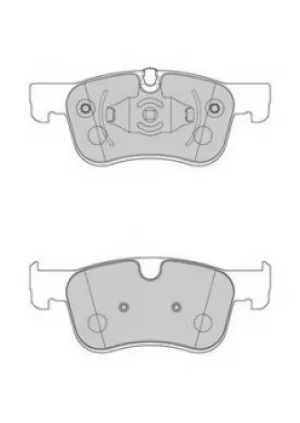 Image of Ferodo FDB4679 Brake Pad Set Front Axle Premier Car
