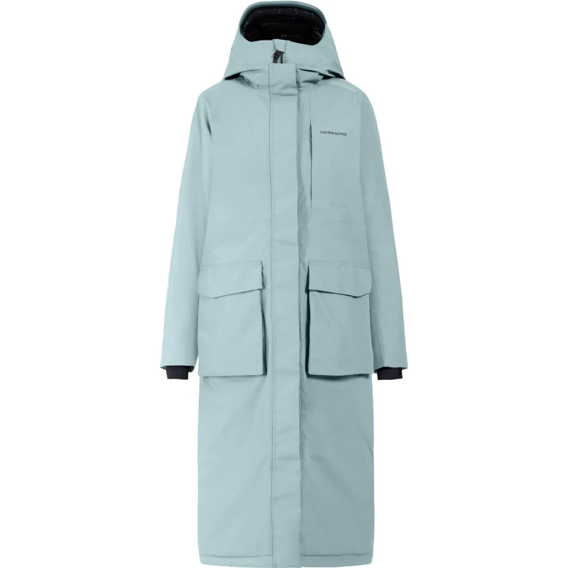 Image of Womens long parka Didriksons Leya Bleu Female 42