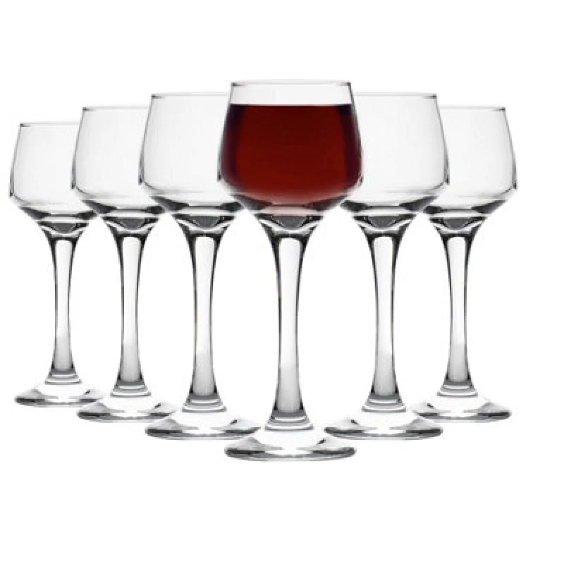 Image of LAV Lal Sherry Glasses - 80ml - Clear - Pack of 6 Clear unisex